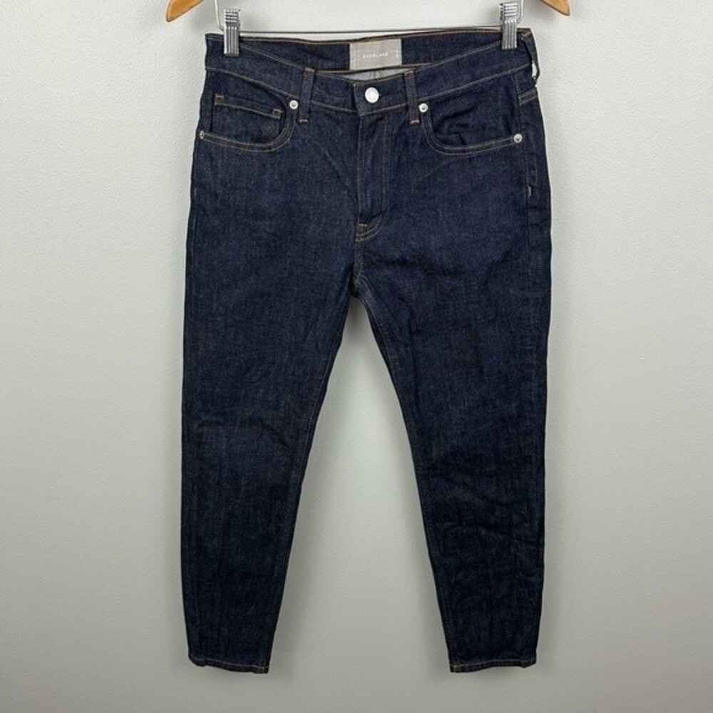 Everlane Dark Blue Ankle Denim Jeans Size 28 Casual Minimalist Winter